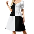 thumbnail image 2 of Vestido de manga corta a cuadros MacLeod Hunting, vestidos africanos para mujer, vestidos formales para ocasiones especiales., 2 of 7