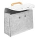 thumbnail image 4 of Bolsa de mano para negocios, organizador de archivos portátil, bolsa de fieltro con asa de madera, 4 of 8