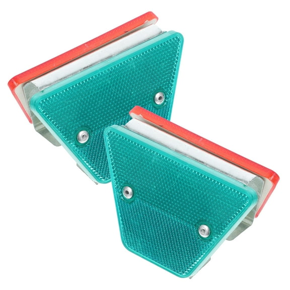 FRCOLOR 2pcs Highway Reflective Markers Directional Reflectors Metal Reflective Signs Roadside Triangle Reflectors Driveway Reflectors Reflective Driveway Markers Road Reflectors