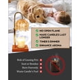 thumbnail image 3 of Funistree Candle Warmer Lamp with Timer, Adjustable Electric wax warmers for Jar Candles, Gifts for Women Mom Friend, Flower Candle Warmer Light, Home Decor, 3 of 7