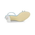 thumbnail image 5 of BLISSFUL STEP Women's Clear Block Heel Ankle Strap Heeled Sandals, 5 of 7