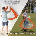 thumbnail image 6 of GoSports Team Tone 4 ft x 3 ft Portable Soccer Goals for Kids - Set of 2 Pop Up Nets for Backyard - Red, 6 of 7