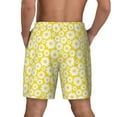 thumbnail image 4 of Fotbe Daisies Flowers Men’s Swim Trunks Quick Dry Swim Shorts Board Shorts with Mesh Lining-Small, 4 of 9