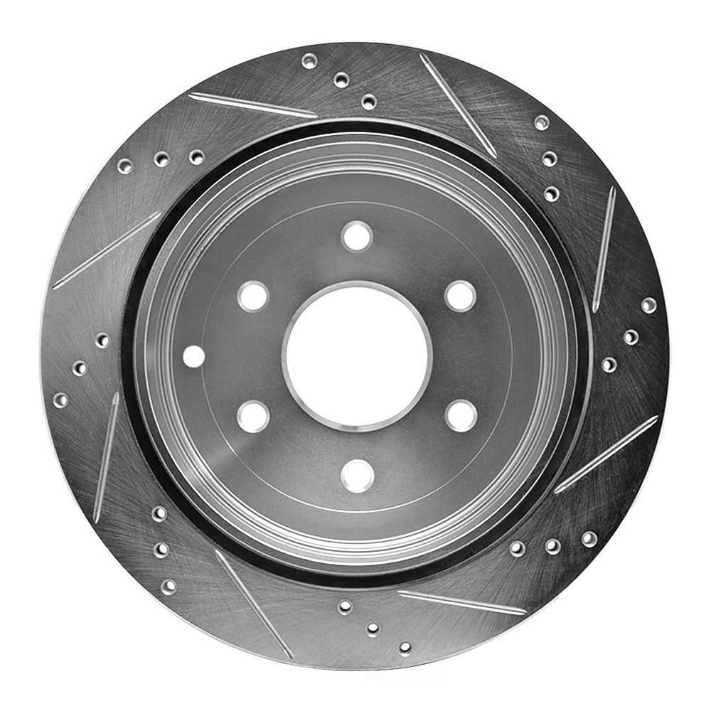 Dynamic Friction Company 631-68017L DFC Brake Rotor - Drilled And Slotted - Silver