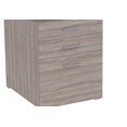 thumbnail image 2 of Safdie & Co. Computer Desk 47.25L Dark Taupe 3 Drawers Silver Metal, 2 of 5
