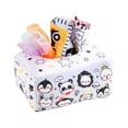 thumbnail image 4 of Caja de pañuelos para bebé, juguete suave de alto contraste con 8 bufandas de colores, para niños Blanco negro, 4 of 8