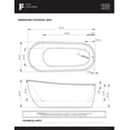 thumbnail image 7 of Fine Fixtures Zen Freestanding Bathtub White 68" With Drain Included, 7 of 7