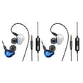 thumbnail image 2 of Maytalsory CK9 Earphone Dual Moving Coil In-ear Headset Heavy Bass Stereo In-line Blue 1.2m 2Set, 2 of 6
