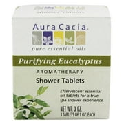 Aura Cacia purifiant Aromathérapie Douche Comprimés Eucalyptus - 3 comprimés