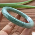 thumbnail image 3 of K-KED Natural Green Real Emerald Bracelet Bangle Women Fashion Jade Stone Gem Jewelry-54mm-Green&White, 3 of 6