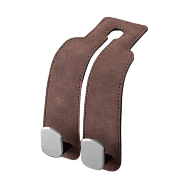 Ganchos para reposacabezas de coche, accesorios para coche, fáciles de instalar, multifunción. marrón