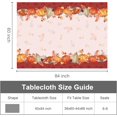 thumbnail image 6 of Thanksgiving Printed Waterproof Tablecloth Autumn Harvest Pumpkins Leaves Table Cloth Fall Rectangle Table Cover for Party Kitchen Dining Tabletop Decoration 60x84 Inch, 6 of 6