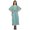 Dusty Teal Green2, variant on Moomaya Womens Long Beach Kaftan Beachwear Bikini Coverup Dress Kaftan Plus Size - XS-M