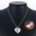 thumbnail image 5 of EOEMY Fashion 925 Silver Heart Necklace Locket Photo Pendant Wedding Jewelry Gift Us, 5 of 9