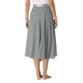 thumbnail image 6 of MSemis Women Long Chiffon Ballet Skirts Ladies Flowy Lyrical Dance Wrap Skirts Gray One Size, 6 of 6