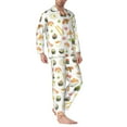 thumbnail image 3 of Bingfone Men'S Pajama Set 2 Piece Loungewear Pjs, Long Sleeve With Pajama Pants-Sushi And Rolls, 3 of 9