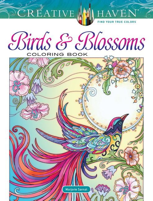 Adult Colouring Therapy Anti-Stress Adult Colouring Book Relax Mind Animals Birds