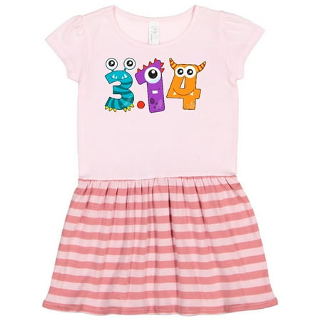 

Inktastic Monsters Like Pi- Pi Day numbers Gift Toddler Girl Dress