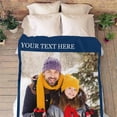 thumbnail image 5 of Custom Photo Collage Blanket for Family, Customized Bed Blanket with 10 Pictures & Text for Best Friends Kids Personalized Your Own Photos on Throw Blanket for Birthday Memorial Gifts, 5 of 6