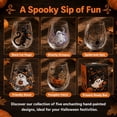 thumbnail image 5 of Boo-tiful Ghost Magic Stemless Glass,3D Halloween Artisan Wine Tumbler with Ghost Pumpkin Spider Black Cat,Spooky Festive Gathering Home Bar Accessory A-1PC, 5 of 8