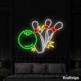 thumbnail image 2 of Craftnamesign Bowling Neon Sign, Bowling Club LED Sign, Game Zone Decor, 2 of 4