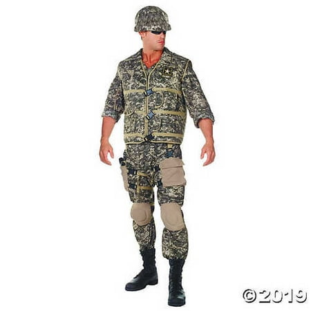 Men's Plus Size Deluxe U.S. Army Ranger Costume