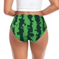 thumbnail image 3 of Womens Underwear Green Stripes Of Watermelon Cuteness No Show Seamless Underwear for Women, Soft Stretch Women's Panties, Hipster Ladies Panties Bikini Underwear Briefs, 3 of 6