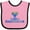 Pink and Black, variant on Inktastic Happy Hanukkah with Menorah Boys or Girls Baby Bib