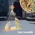 thumbnail image 7 of VINGLI Lighted Outdoor Nativity Scene, 6ft Nativity Sets for Christmas, Christmas Holy Family Yard Decoration w/ 220 LED Lights, Stakes, Zip Ties, 7 of 7