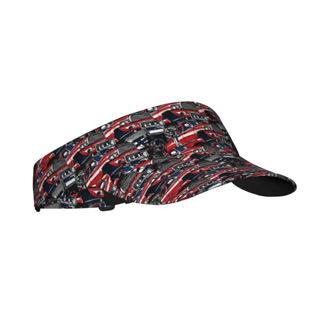 Balery Red And Blue Cars Gorra deportiva con visera ajustable para mujer y hombre (talla única)