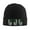 Black, variant on St. Patrick'S Day Irish America Flag Beanie Hat Knit Hat Skull Cap for Men Women Winter Hat Red