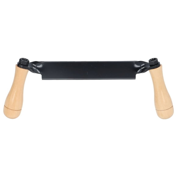 Cuchillo de corte recto de acero de tungsteno con mango de madera, tipo recto, seguro y duradero, herramienta de corte para troncos, postes de cerca de madera de 10 pulgadas