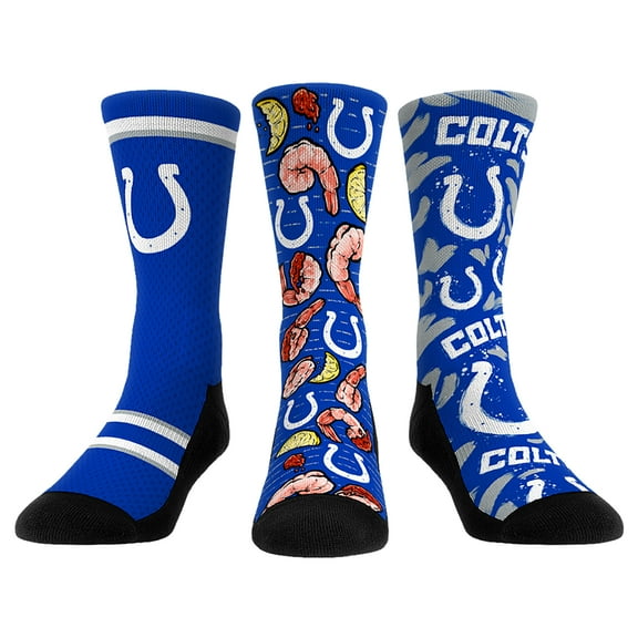 Unisex Rock Em Socks  Indianapolis Colts Fan Favorite Three-Pack Crew Sock Set