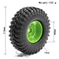 thumbnail image 5 of Car Tires with Wheel Rims Replacement for 1/10 Traxxas TRX-4 Axial SCX10 90046 90047 CC10 RC Car, 5 of 5