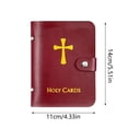thumbnail image 4 of Catholic Holy Card Holder, 5.5x3.9Inch Faux Leather Closure Prayer Card Organizer, 54 Assorted Religious Devotional Cards Set, 4 of 4