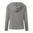 thumbnail image 7 of Towmus Women's Hoodie Oversized Waffle Knit Tops Henley Casual Shirts Long Sleeve Button V Neck Solid Color Casual Tunic Sweatshirt S-5XL, 7 of 7