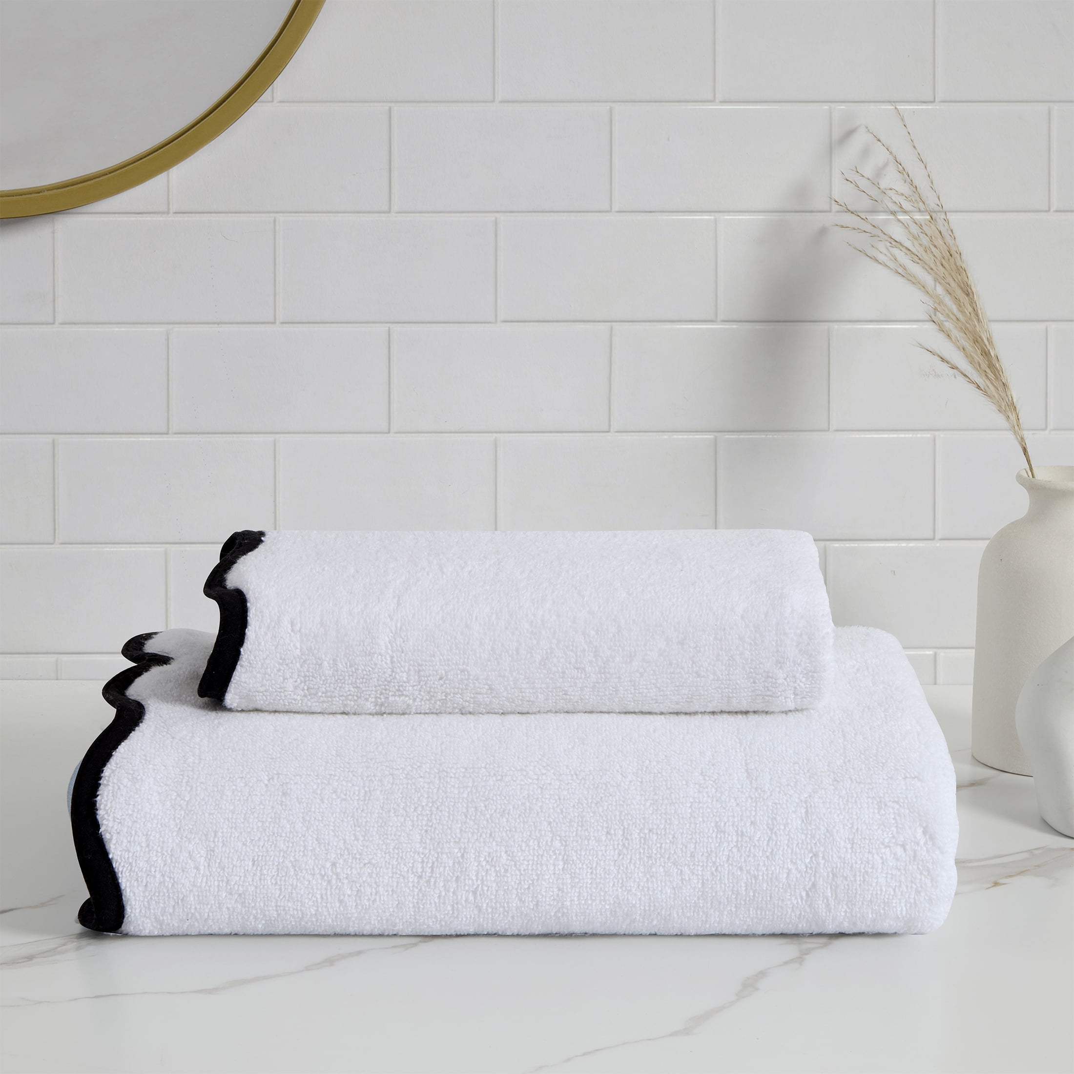 My Texas House Whitney Cotton Hand and Bath Towel Set, Blue