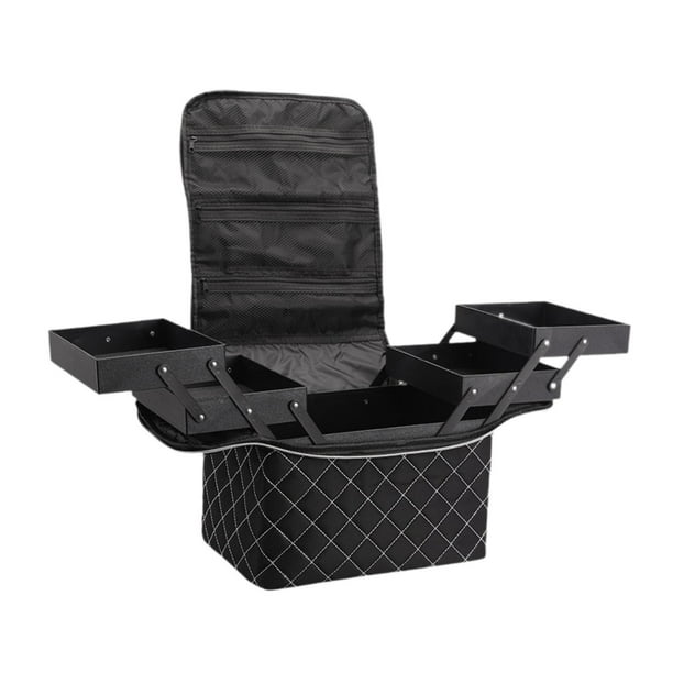 Bolsa de viaje para maquillaje, bolsa de cosméticos, bolsa de hombro, organizador de cosméticos, bolsa de artículos de tocador para actividades al Cremallera blanca
