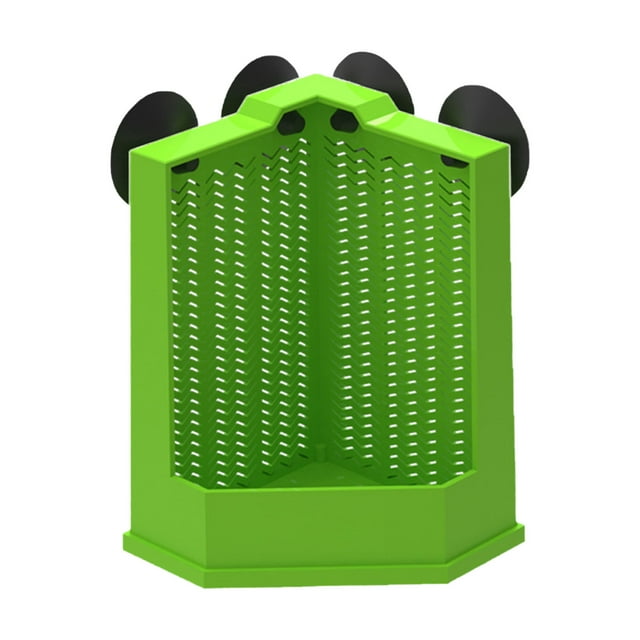 Bearded Feeder Corner Reptile Feeder Wall Mounted Terrarium Feeder With Suction Cups For Gecko Bearded