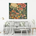thumbnail image 2 of Yayeee Tapestry Wall Hanging for Bedroom 90" x 60" Living Room Home Wall Art Decor, Floral Mushroom, 2 of 7