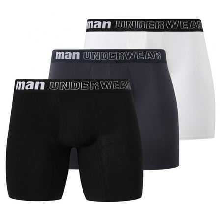 

Men s Boxer Briefs Comfortable Breathable Quick Dry Hiking Lightweight Lift Hip Mid-rise Activewear Plus Size Panties for Men 3-Pack L-5XL