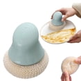 thumbnail image 1 of Kitchen Sponge Cleaning Scrub Brush Pot & Dish Scrubber With Soft Hand Strap Handle Non Stick Cookware Cleaning Brush Silicone Scrubber For RV And Daily Kitchen Use, 1 of 9