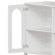 thumbnail image 3 of Aparador Buffet de 2 Puertas, Gabinete de Almacenamiento de Madera con Puertas de Vidrio, Manijas Doradas, Estilo Moderno de Madera, 3 of 9