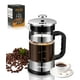 thumbnail image 1 of Cafetera de prensa francesa – Prensa de café de vidrio clásica de 21 onzas, cafetera de vidrio de borosilicato resistente al calor con filtros de desmontaje de 4 niveles, cafetera portátil de preparac, 1 of 5