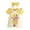 A01-A1 Yellow, variant on Newborn Baby Girl 3Pcs Bodysuit Romper Overall Dress Headband Toddler Fall Winter Outfits Sets (Red,12-18 Months)