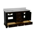 thumbnail image 6 of Harper 60" Double Bathroom Vanity with Chocolate Cabinet and Quartz Top, 6 of 6