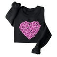 thumbnail image 4 of Valentines Day Sweatshirts, Heart Print Sweatshirt Women, Womens Long Sleeve Round Neck Sweatshirts Lover's Love Print Hoodie Long Sleeved Top Hoodie Crew Neck Top Shirt, 4 of 6