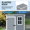 thumbnail image 5 of Dextrus 5x3 ft Resin Outdoor Storage Shed with Floor,  with Lockable Door & Window, Waterproof, All-Weather, 5 of 5