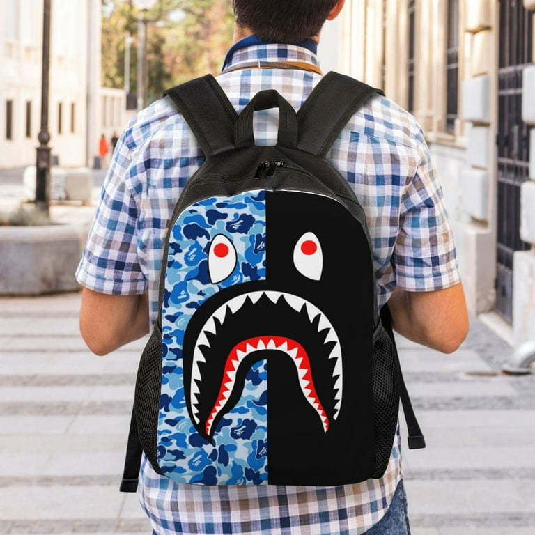 Bape shark camouflage backpack hotsell