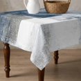 thumbnail image 4 of Blue Table Cloth Waterproof Tablecloths, Retro Oil Painted Modern Abstract Art Tablecloth Dining Table Cover for Kitchen Party Tabletop Outdoor, Square Tablecloth 60x60 Inch, 4 of 9